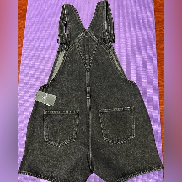 Volcom Women bottom Not Over It Overall, Black, Size S (4/6) - Picture 2 of 6